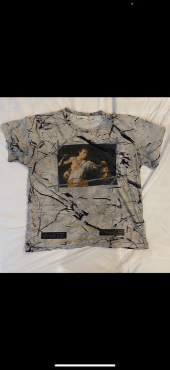 Off White Marble Caravaggio T Shirt Mercari