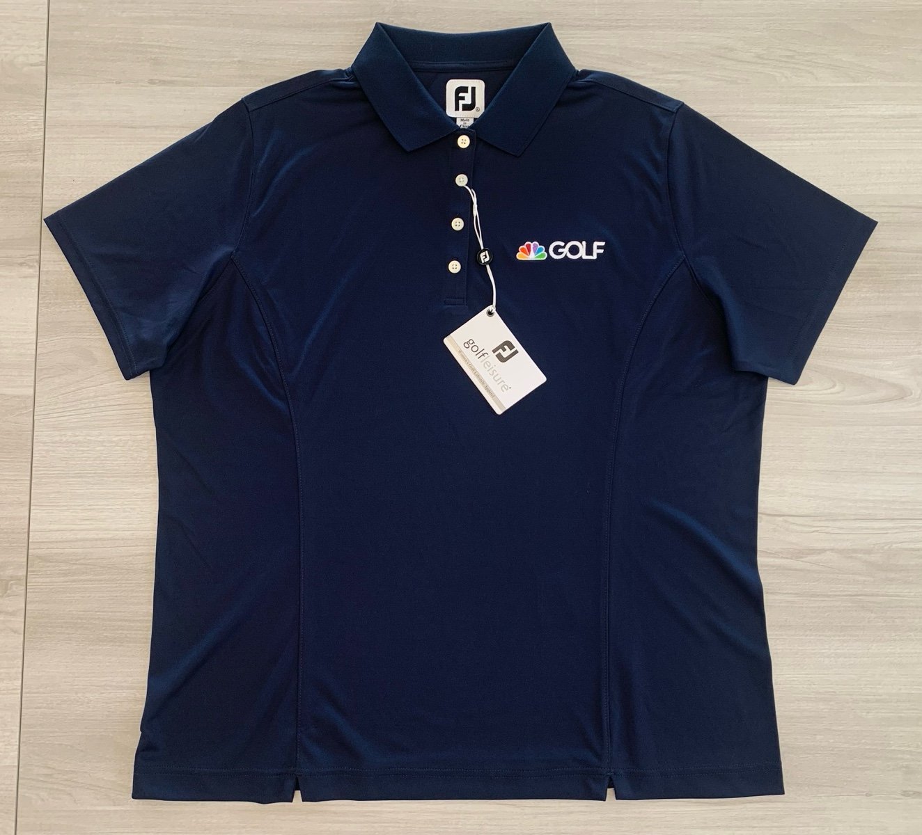 NWT FootJoy FJ Polo Shirt Womens XL NBC Golf Logo Activewear