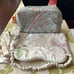 AERIN + Johanna Ortiz Green Bird Printed Canvas Cosmetics Case Set