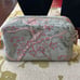AERIN + Johanna Ortiz Green Bird Printed Canvas Cosmetics Case Set