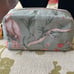 AERIN + Johanna Ortiz Green Bird Printed Canvas Cosmetics Case Set