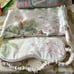 AERIN + Johanna Ortiz Green Bird Printed Canvas Cosmetics Case Set