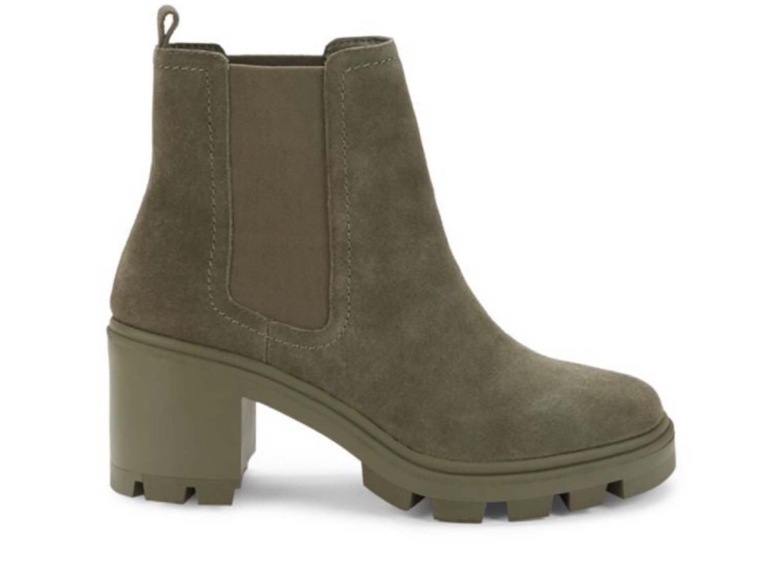 Splendid Melisa Block Heel Suede Chelsea Boots