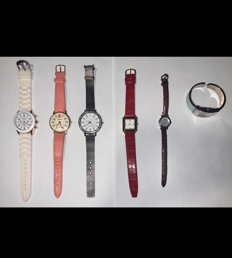 Collection of 6 Stylish Womens Watches - Nine West, Jaclyn Smith, Geneva, Gossip