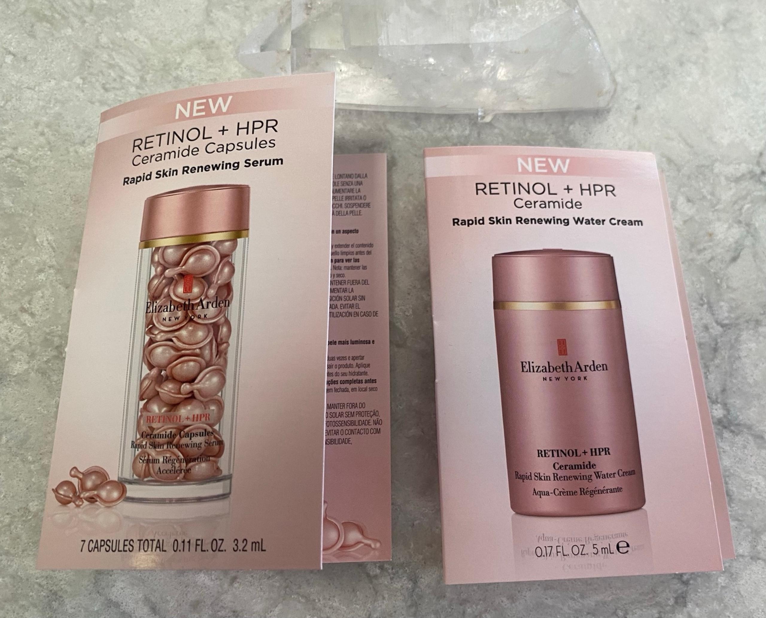 Elizabeth Arden Retinol Skincare Bundle / Creimide Capsules & Watercream