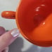 Radioactive Red Fiestaware Tea Cup