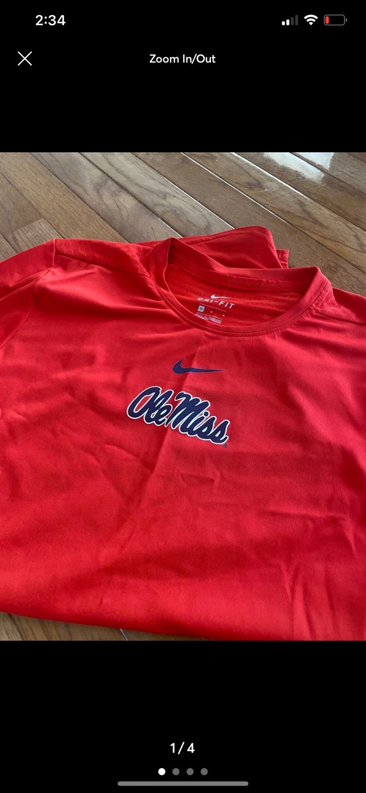 Nike Ole Miss Long Sleeve Shirt