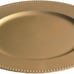 Charger Plates Gold Plastic Beaded 12 pcs 13 Inch Round