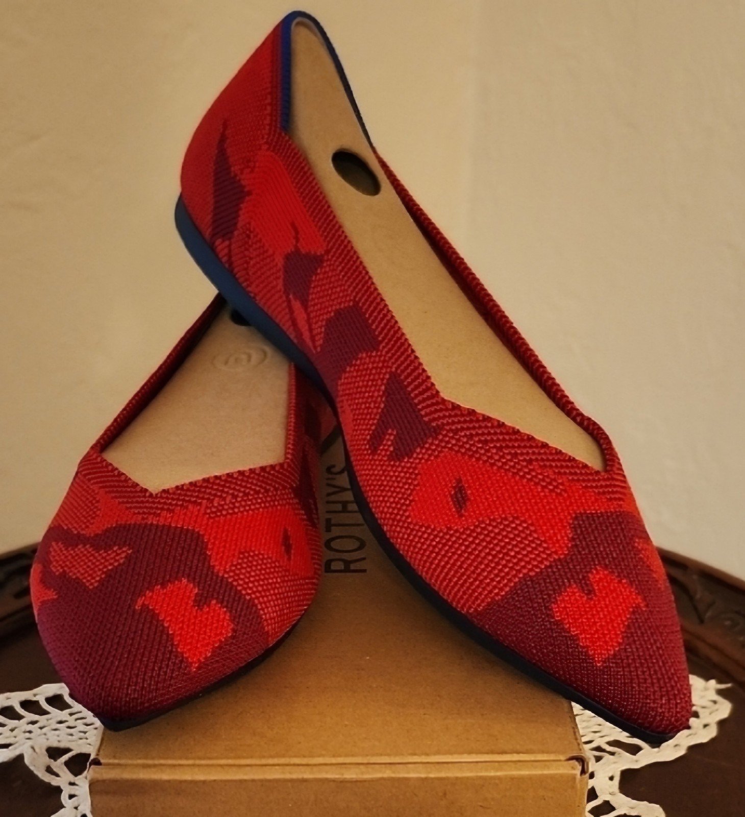 Rothy's Red Camo Flats