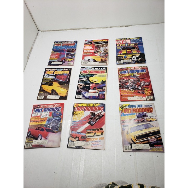 Lot Of 13 Vintage Hot Rodding Magazine 1983-1988 Super Street Pro Street Cruiser