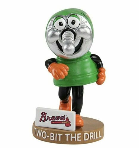 Two-Bit The Drill Atlanta Braves Home Depot Mascot Bobblehead SGA