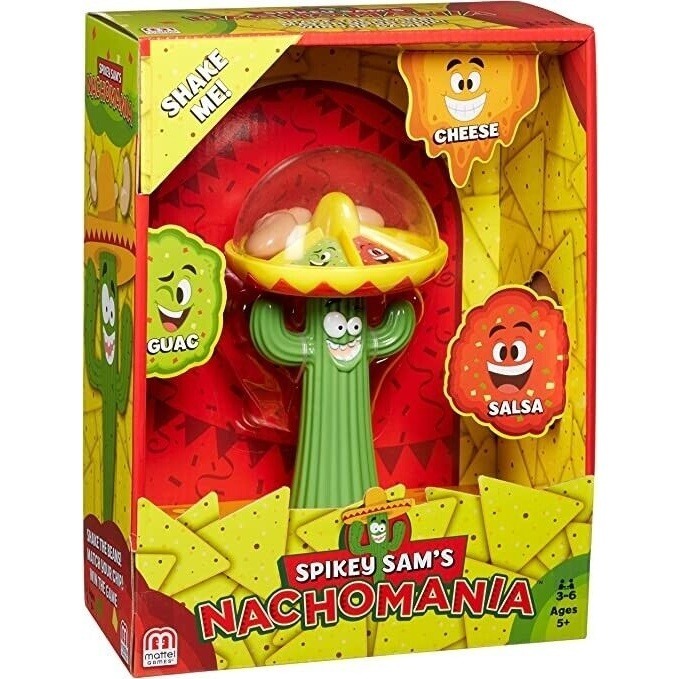 Mattel Games “Spikey Sam's Nachomania” cinqo de mayo nachos game salsa