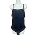 La Blanca Off The Shoulder Ruffle Mio One-Piece in Black NWT Size 18W