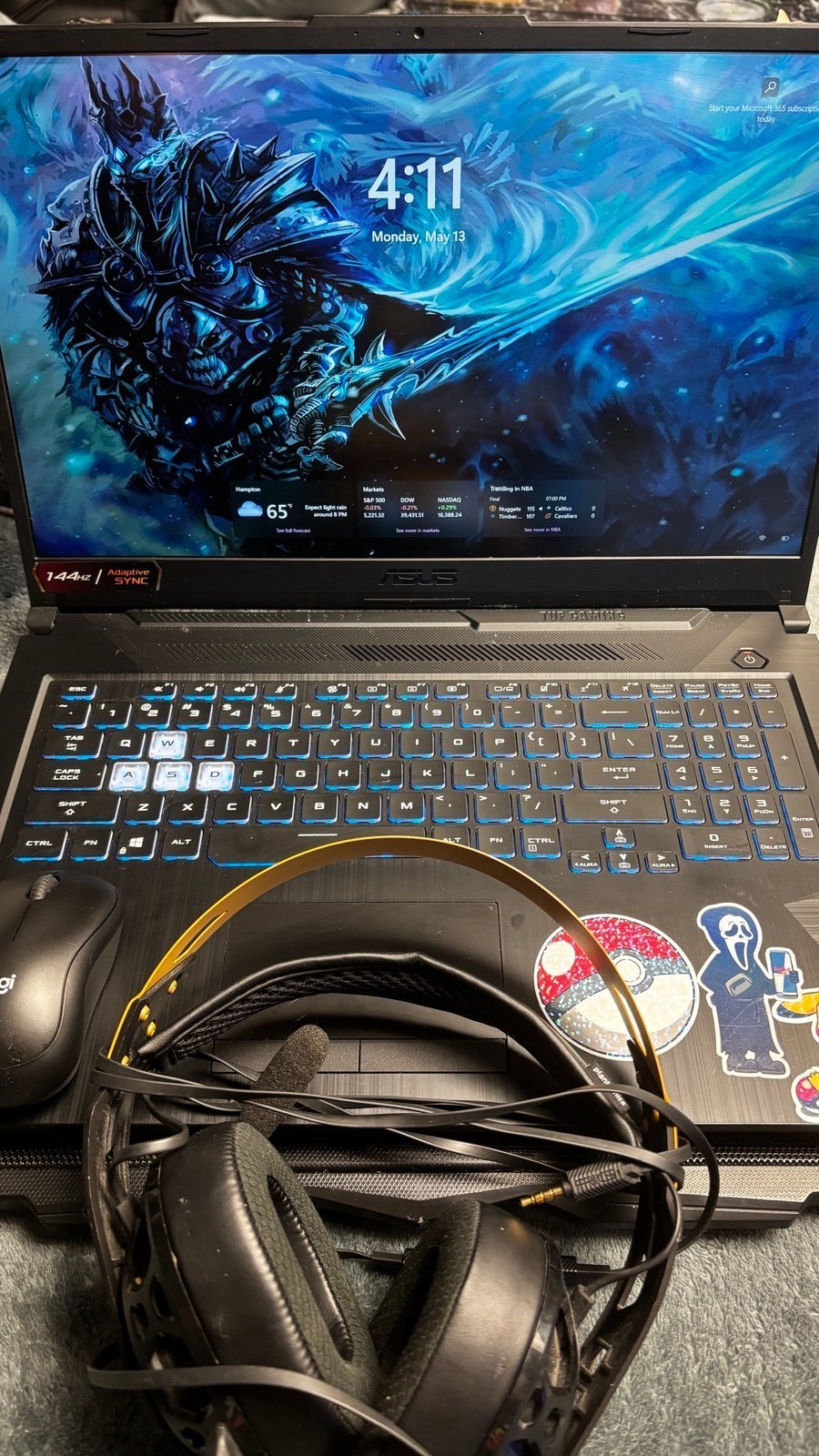 Asus F17 17.5” gaming laptop
