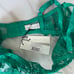 NWT Fleur du Mal Emerald Green Lily Embroidery Bra 36F