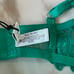 NWT Fleur du Mal Emerald Green Lily Embroidery Bra 36F