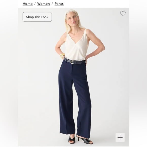 J.Crew Sydney wide-leg pant in four-season stretch