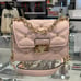 MICHAEL KORS SERENA SMALL FLAP CROSSBODY BAG QUILTED VEGAN LEATHER PINK