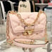 MICHAEL KORS SERENA SMALL FLAP CROSSBODY BAG QUILTED VEGAN LEATHER PINK