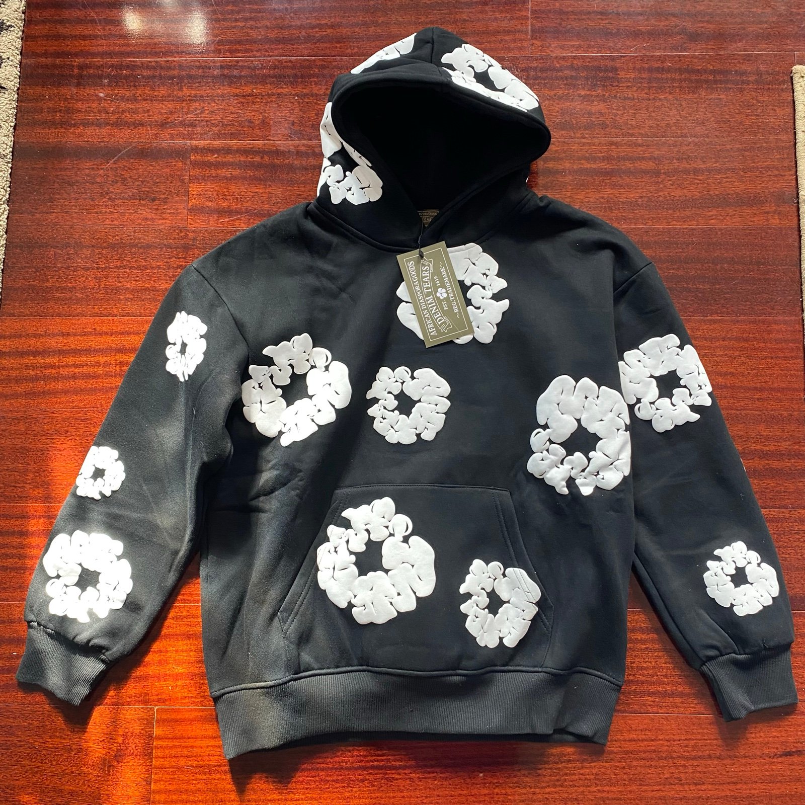 Denim tears hoodie black size M
