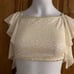 WEISSMAN UNICORN RHINESTONE FLUTTER SLEEVE IVORY SEQUIN DANCE COSTUME 15116 MC
