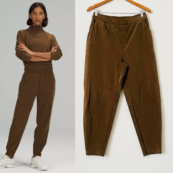 Lululemon Lab SIZE 10 Super High Rise Jogger in Soft Brown