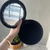 Dior Beaute Vanity Zip Round Cosmetic Makeup Mirror Case