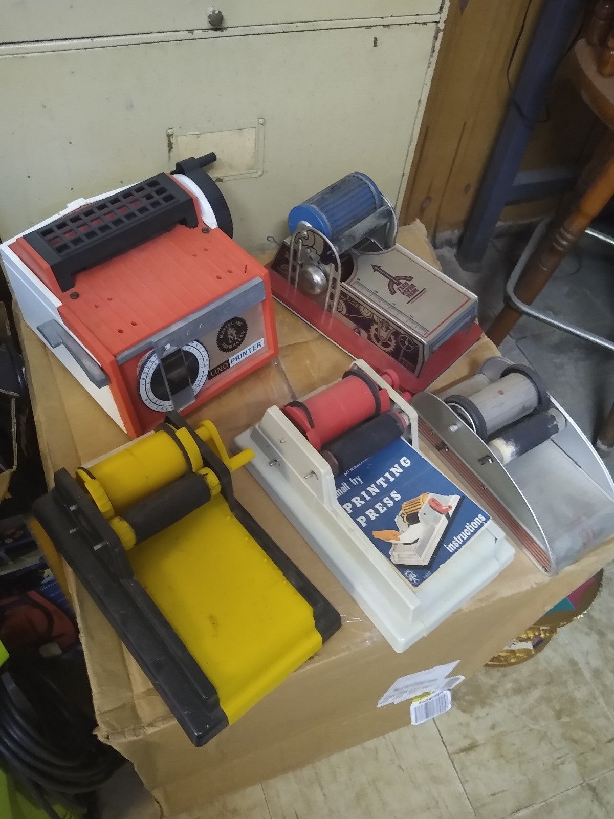 Last Set!! Vintage Toy Printing Presses x5