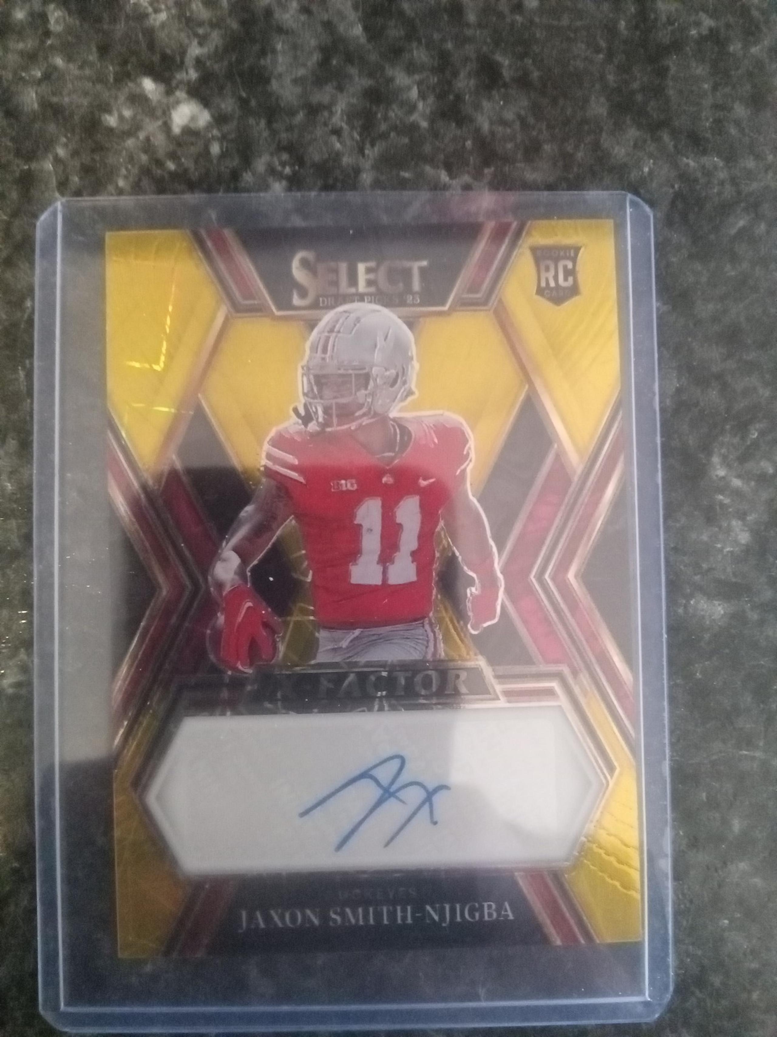 Autographed jaxon smith njigba rookie card