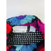 Vintage Womens Large Rainbow Floral Crochet Cowl Neck Sweater