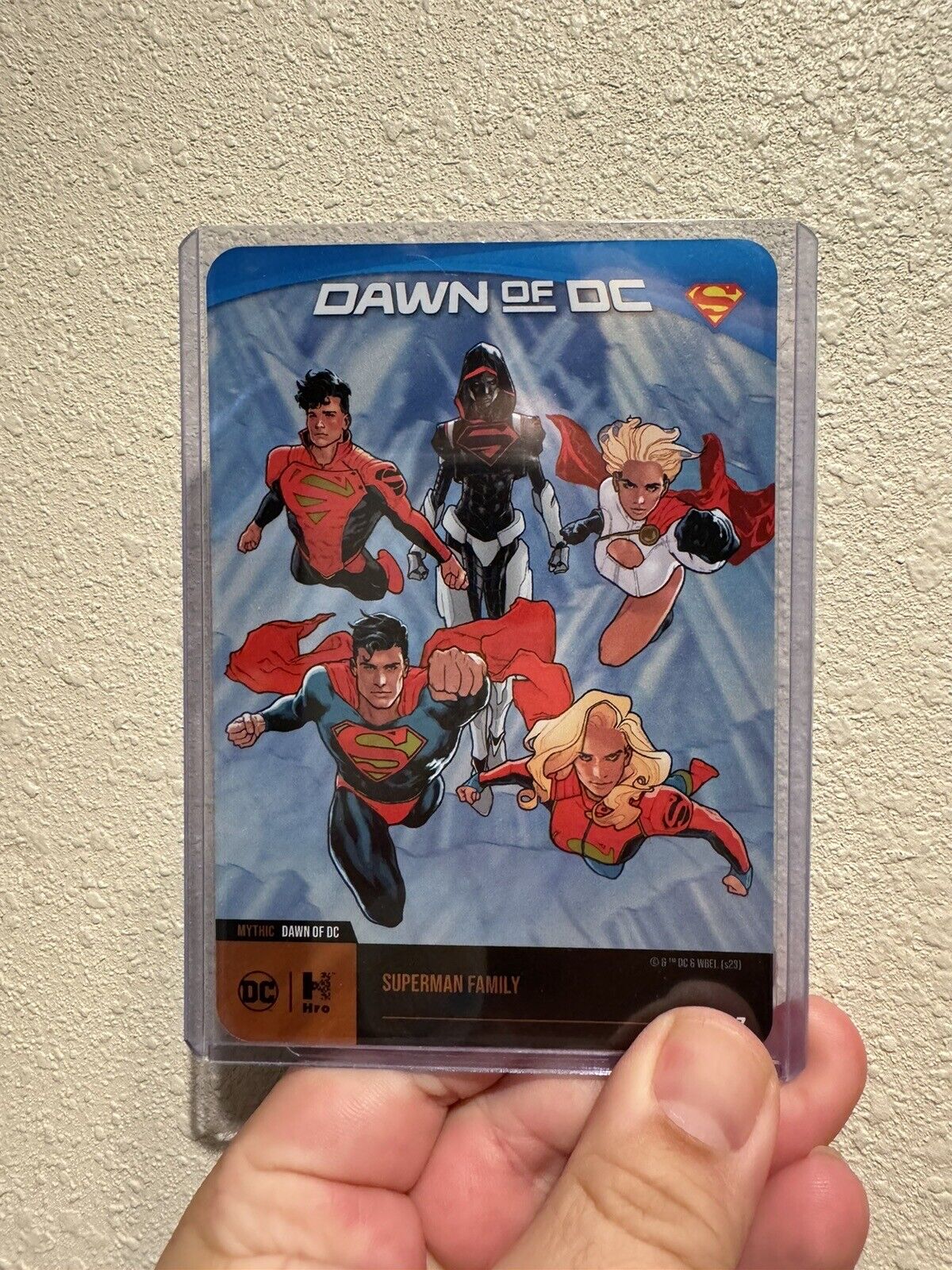 DC Hybrid Trading Card 2023 SDCC Dawn Of DC Mythic Superman Family Mega Card