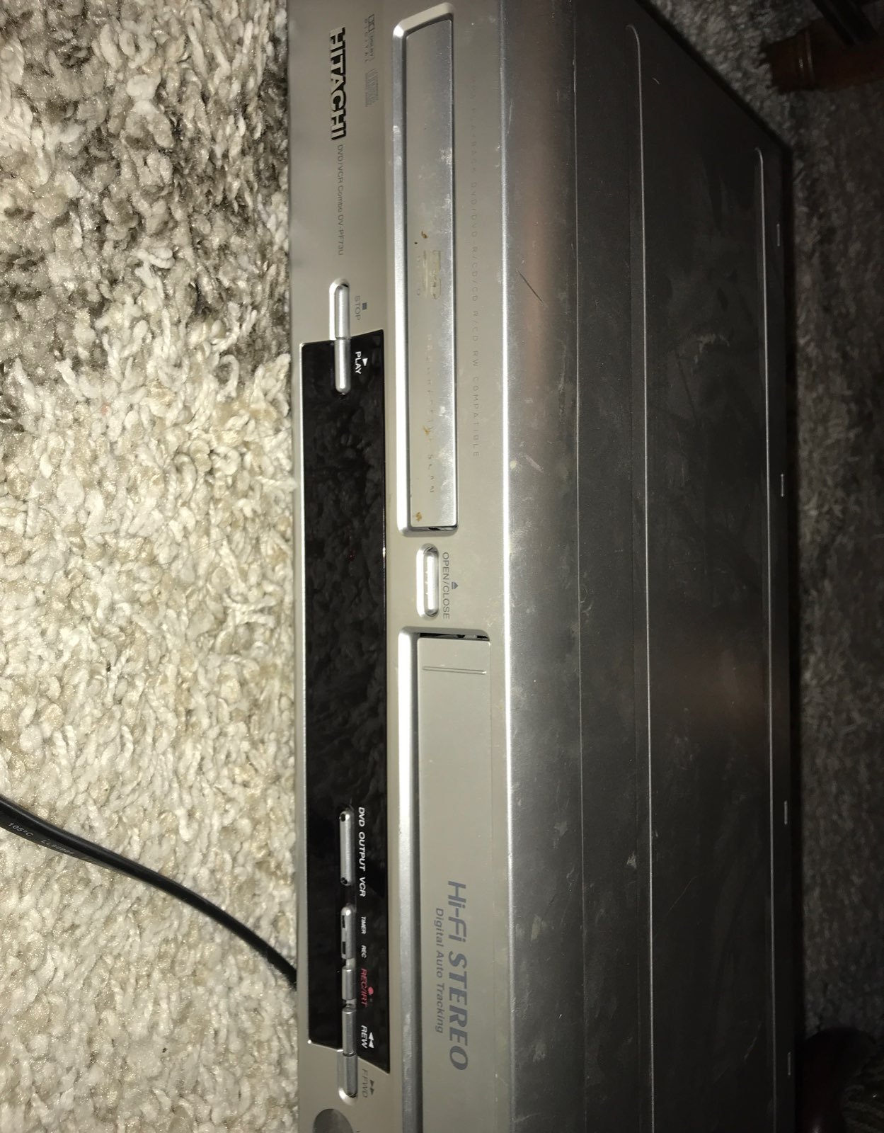 Hitachi plays DVD VHS & more