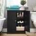 Bathroom Storage Cabinet with 2 Doors & 2 Shelves