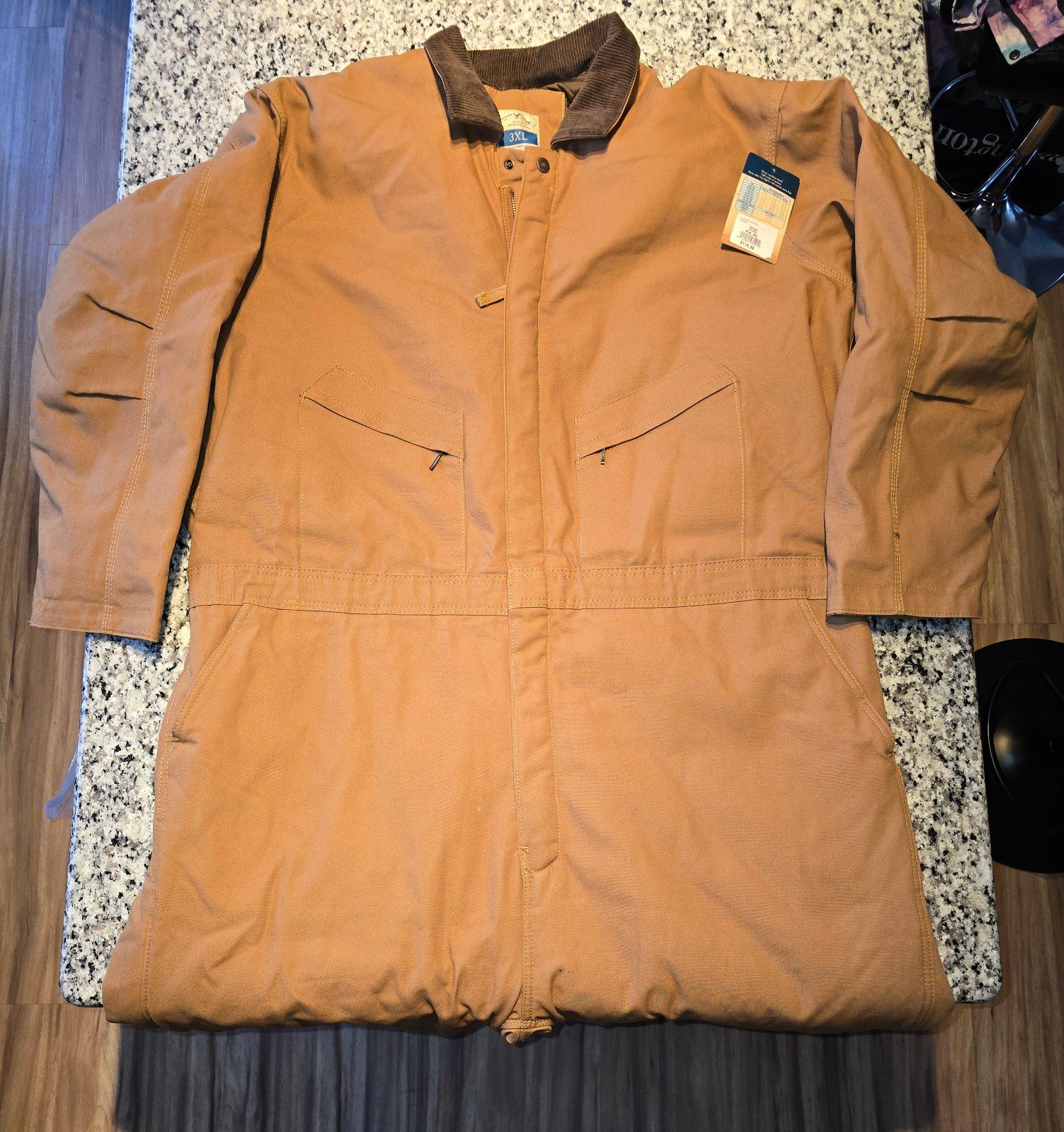 Blue Mountain 3xl duck insulated coveralls brown