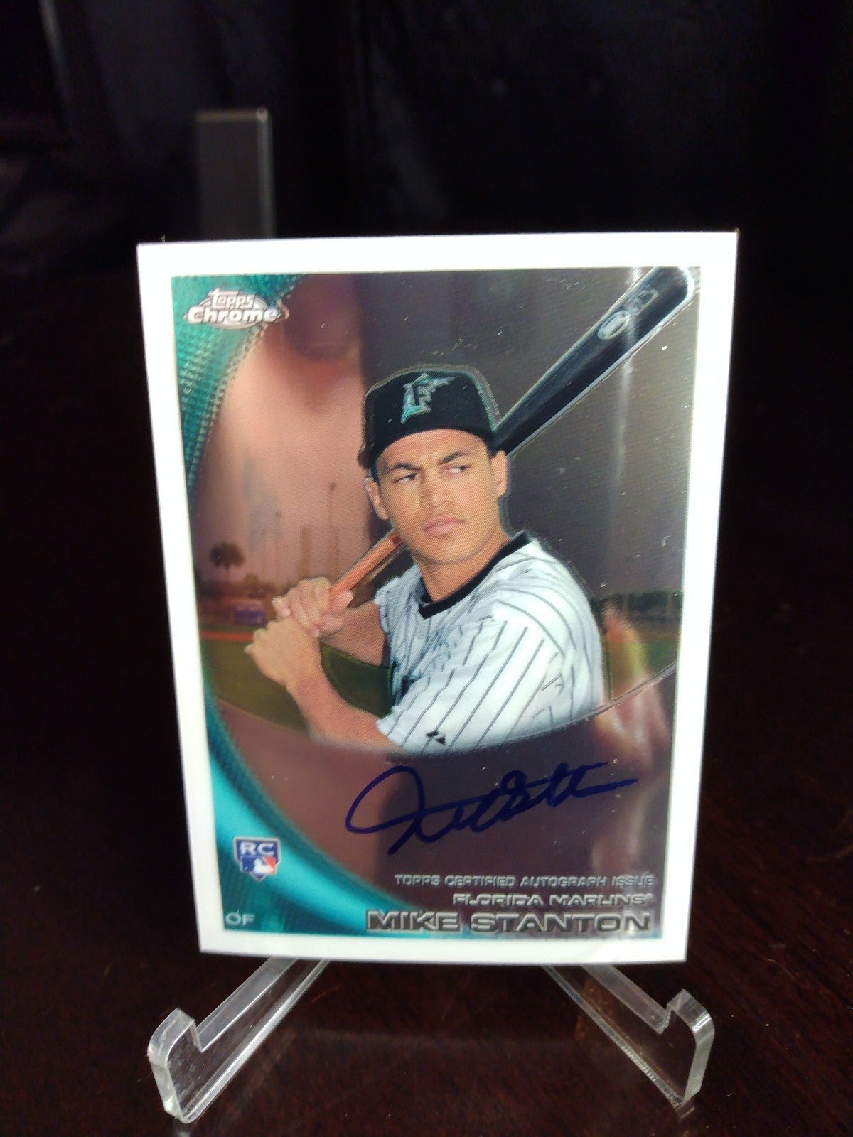 2010 Topps Chrome Mike (Giancarlo) Stanton Rookie Auto