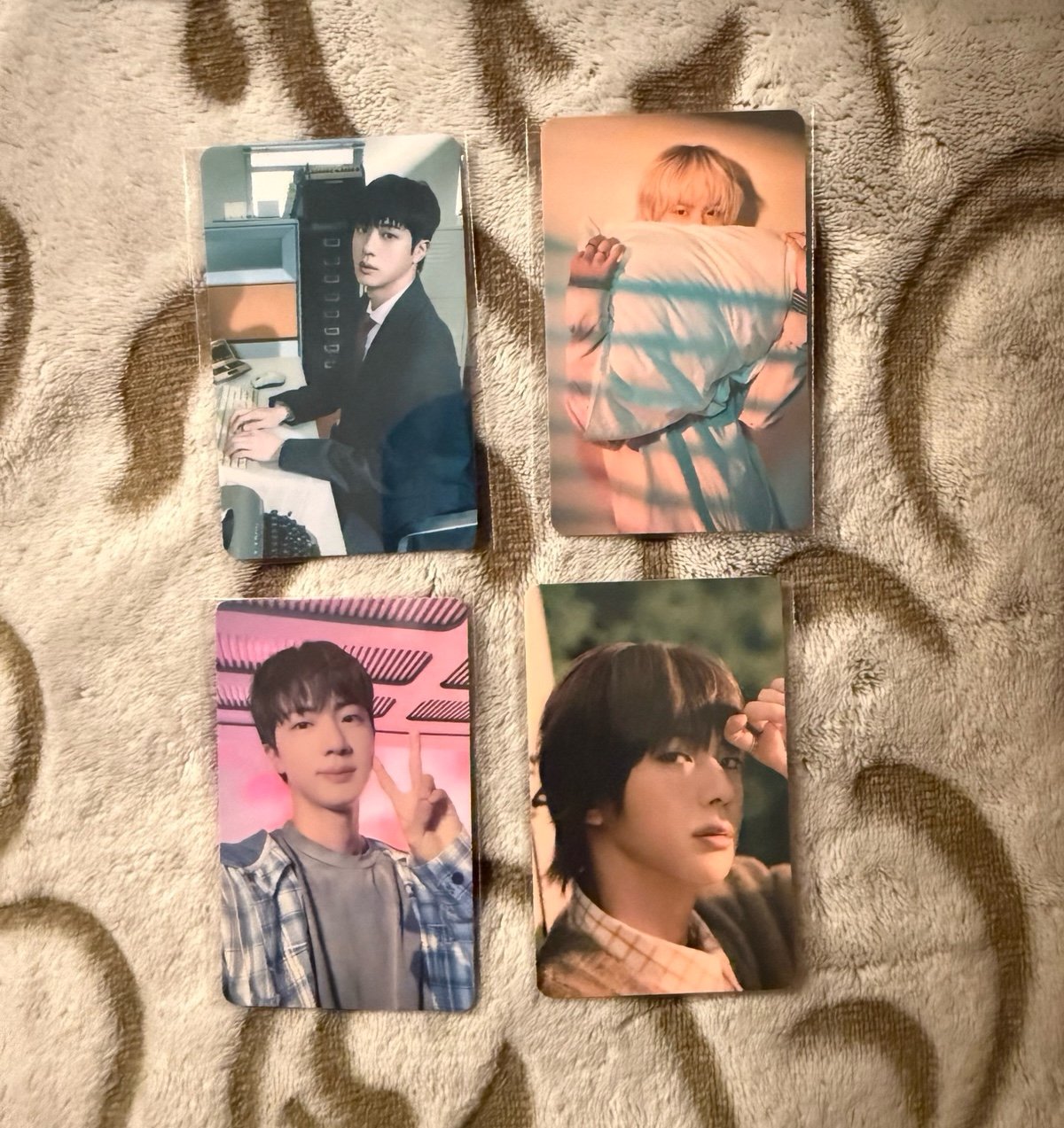 BTS JIN HAPPY ALBUM MUSICART LUCKYDRAW PHOTOCARD COMPLETE SET