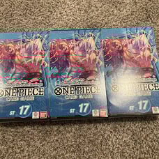 3x ST-17 Donquixote Doflamingo Starter Decks - Sealed