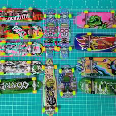 Lot-finger skateboards, finger skateboard shoes, and finger skateboard clothes