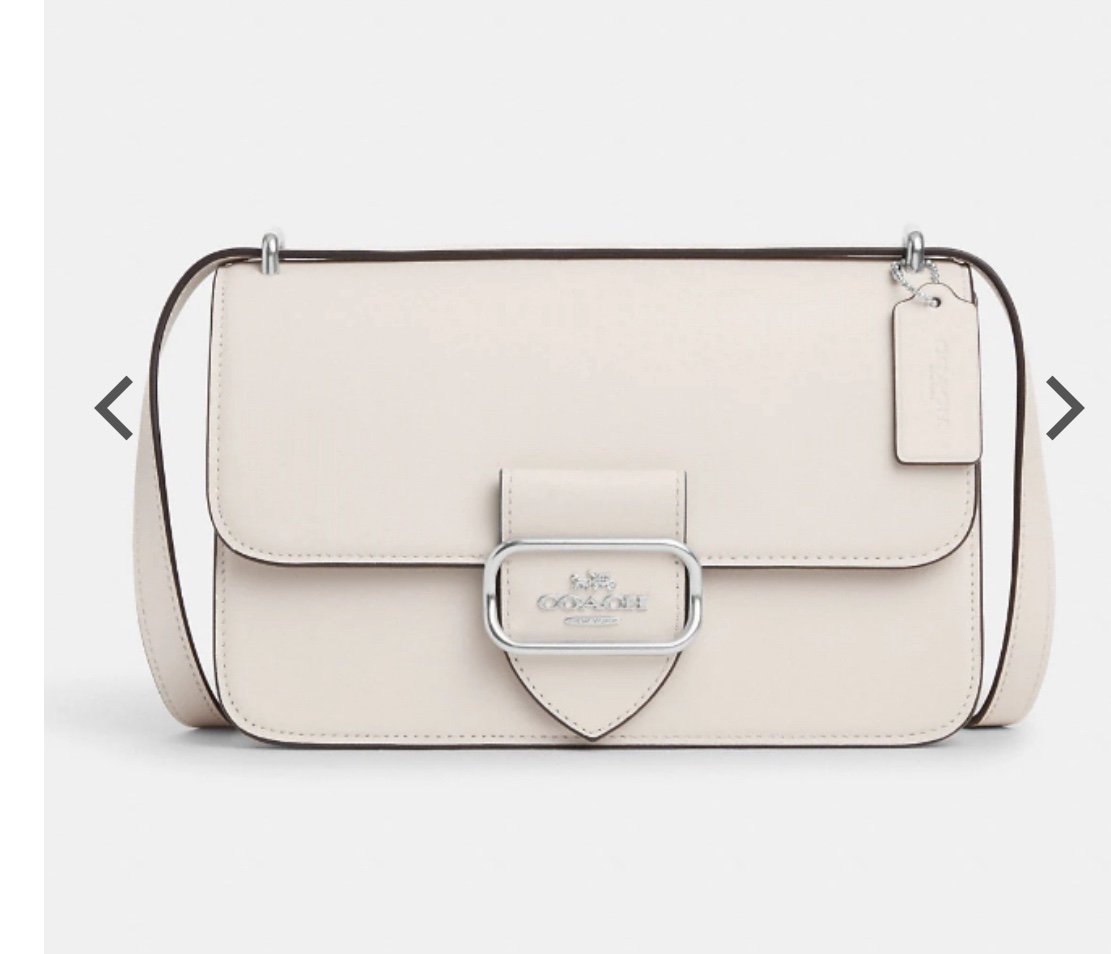 COACH LRG SQUARE XBODY IN CHALK SILVER HARDWARE