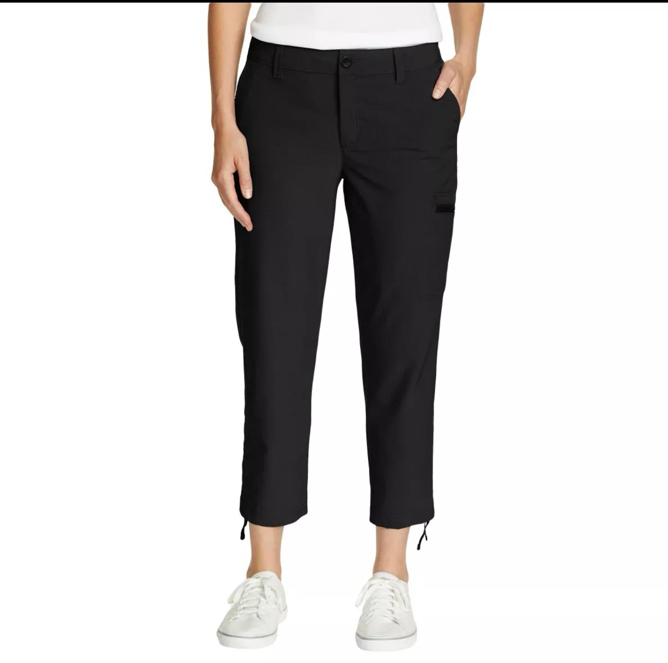 Eddie Bauer Women's Ripstop Capri Stretch Secure Pocket Size 8