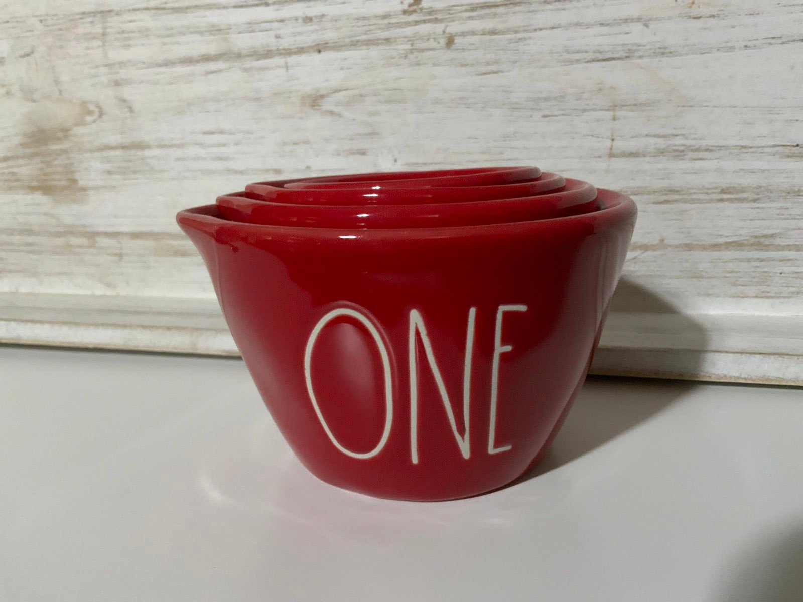 Rae Dunn red measuring cups
