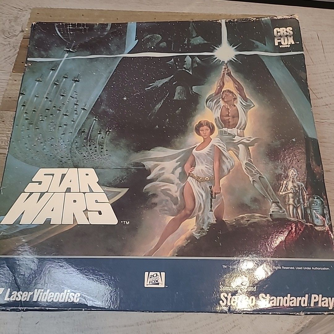 Star Wars A New Hope Laser Video Disc 1985 CBS FOX Stereo Standard Play