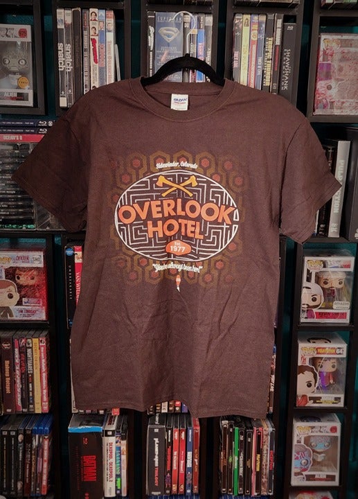 NWOT! EXCLUSIVE! OVERLOOK HOTEL (THE SHINING) T-SHIRT (MED) KUBRICK STEPHEN KING