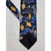 Ermenegildo Zegna Silk Tie Geometric Wine Theme Blue 3.5 RARE Maximalist Italy