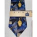 Ermenegildo Zegna Silk Tie Geometric Wine Theme Blue 3.5 RARE Maximalist Italy