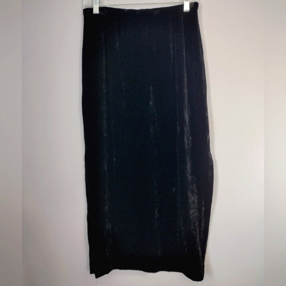 Vintage Silk Blend Velvet Maxi SKirt