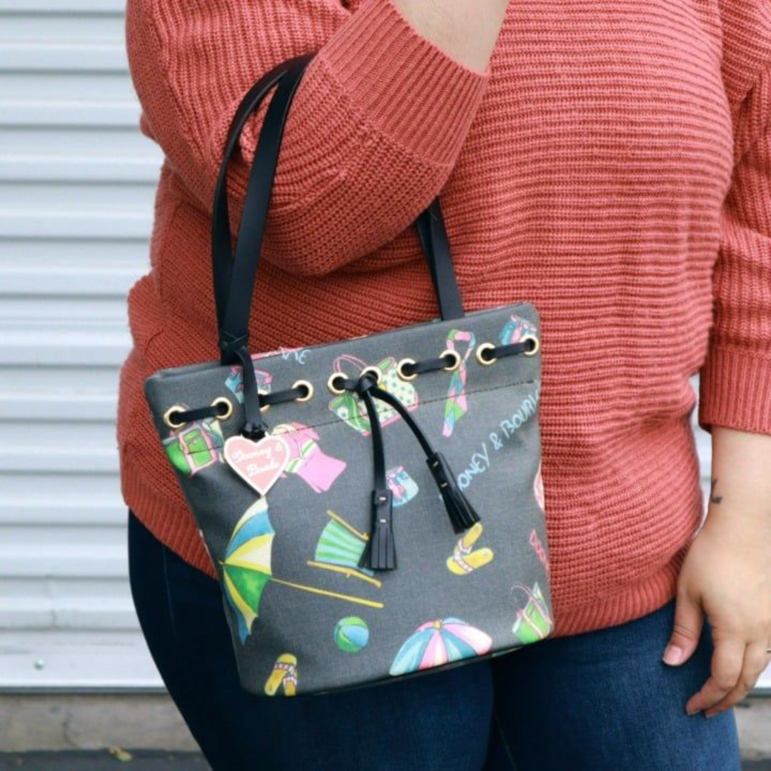Dooney Bourke MIAMI GIRLY TASSEL North South Tote