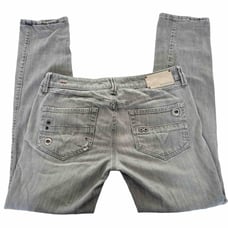 Diesel Cuddy Womens Jeans Size 28 Gray Small Stain On Back