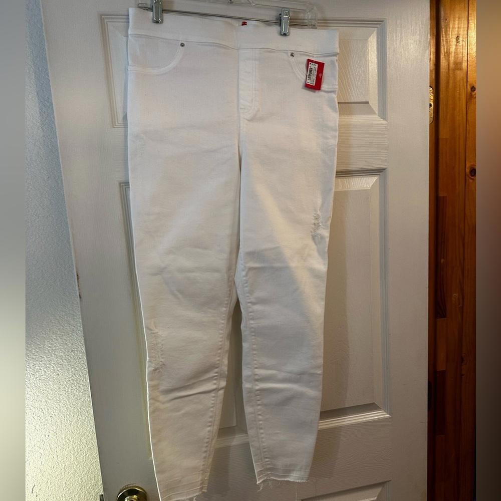 SPANX Distressed Denim Leggings XL NWT