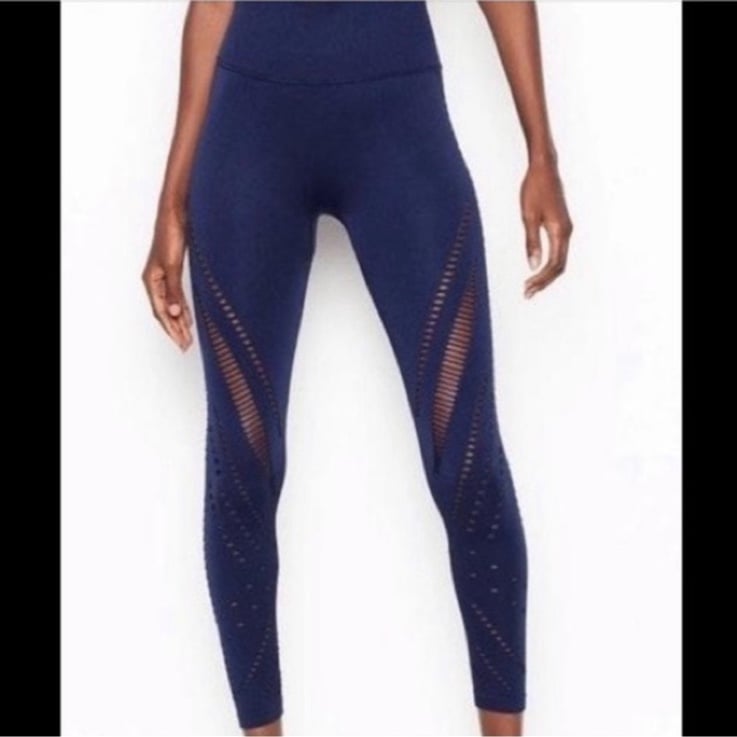 VICTORIA'S SECRET SPORT SEAMLESS TIGHT LASER CUT NWOT NAVY VICTORIA'S SECRET SPORT SEAMLESS TIGHT LASER CUT NWOT NAVY